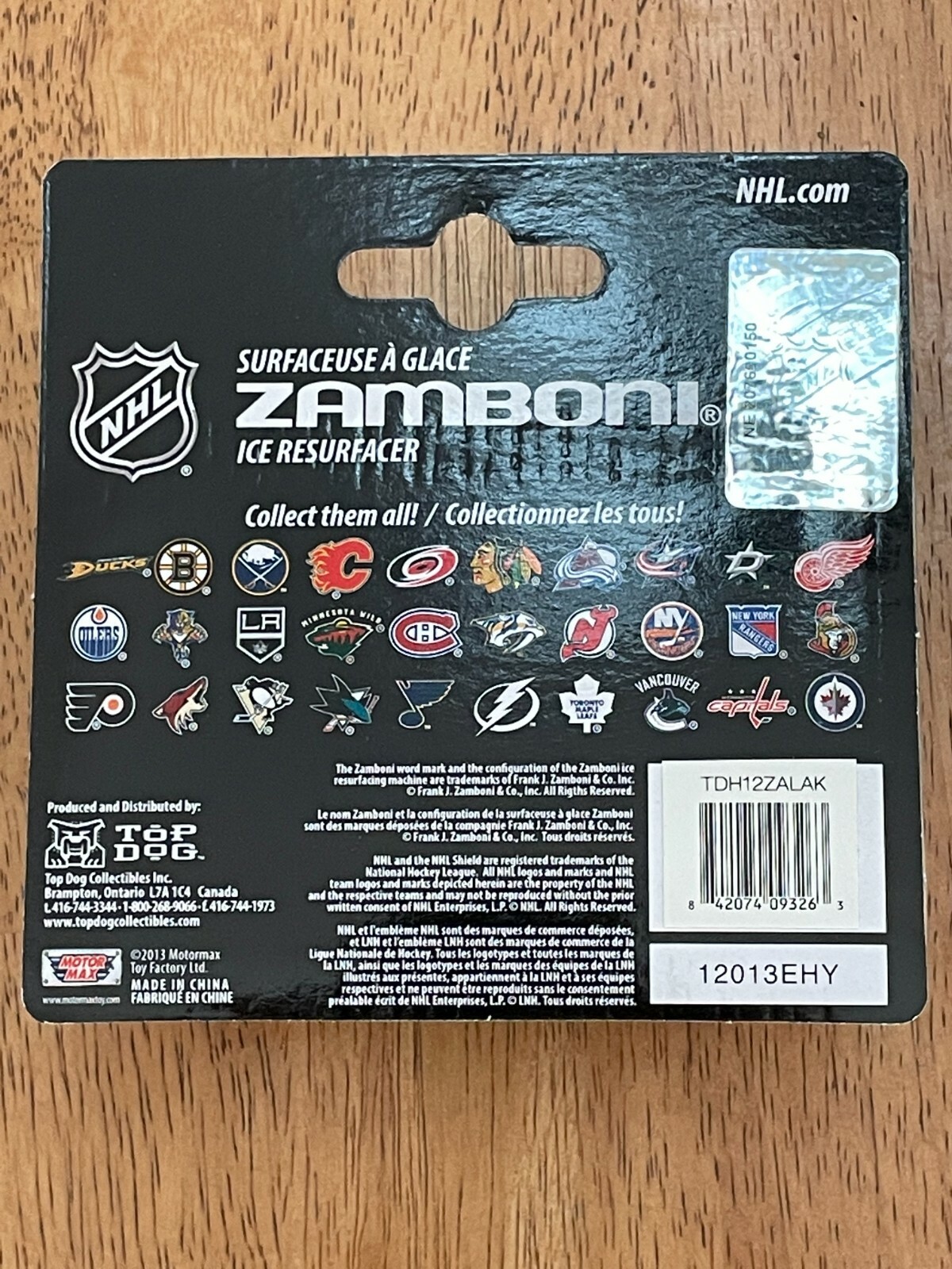 Lot of 2 2013 NHL LA KINGS ZAMBONI MOTOR MAX TOP DOG eBay