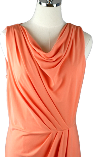 Jessica Simpson Summer Dress 10 Coral Fully Lined Sleeveless NWT - Picture 2 of 9