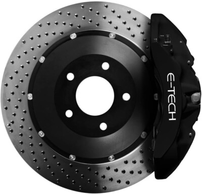 E-Tech hochwertiger schwarzer Motorraum & Radnabe Bremssattellack Komplettset