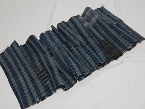 Japanese Boro set Fabric Indigo Dyed Sashiko Patchwork Vintage 191×30cm