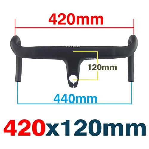 Cavo interno manubrio bici da strada in carbonio drop bar integrato con distanziali - Foto 38 di 43