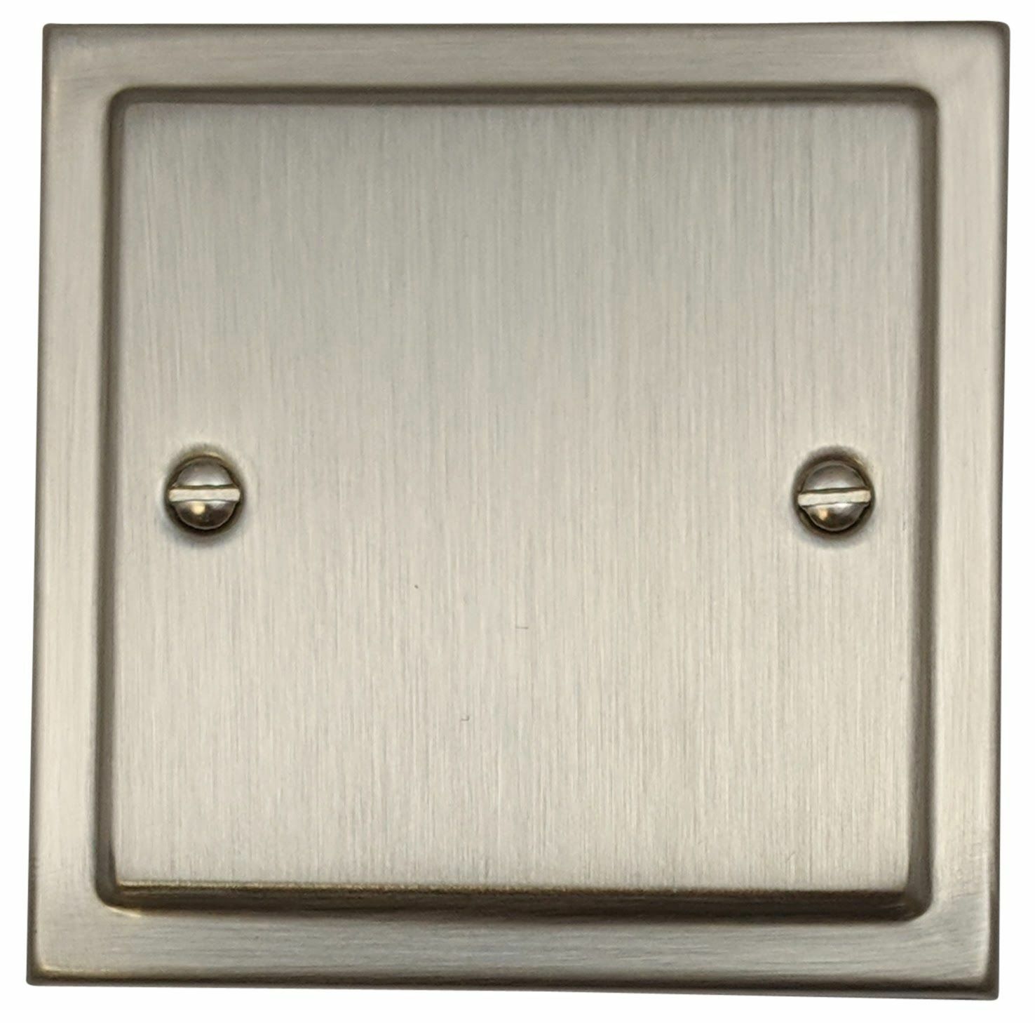 G&H TSN31 Trimline Plate Satin Nickel 1 Gang Single Blank Plate