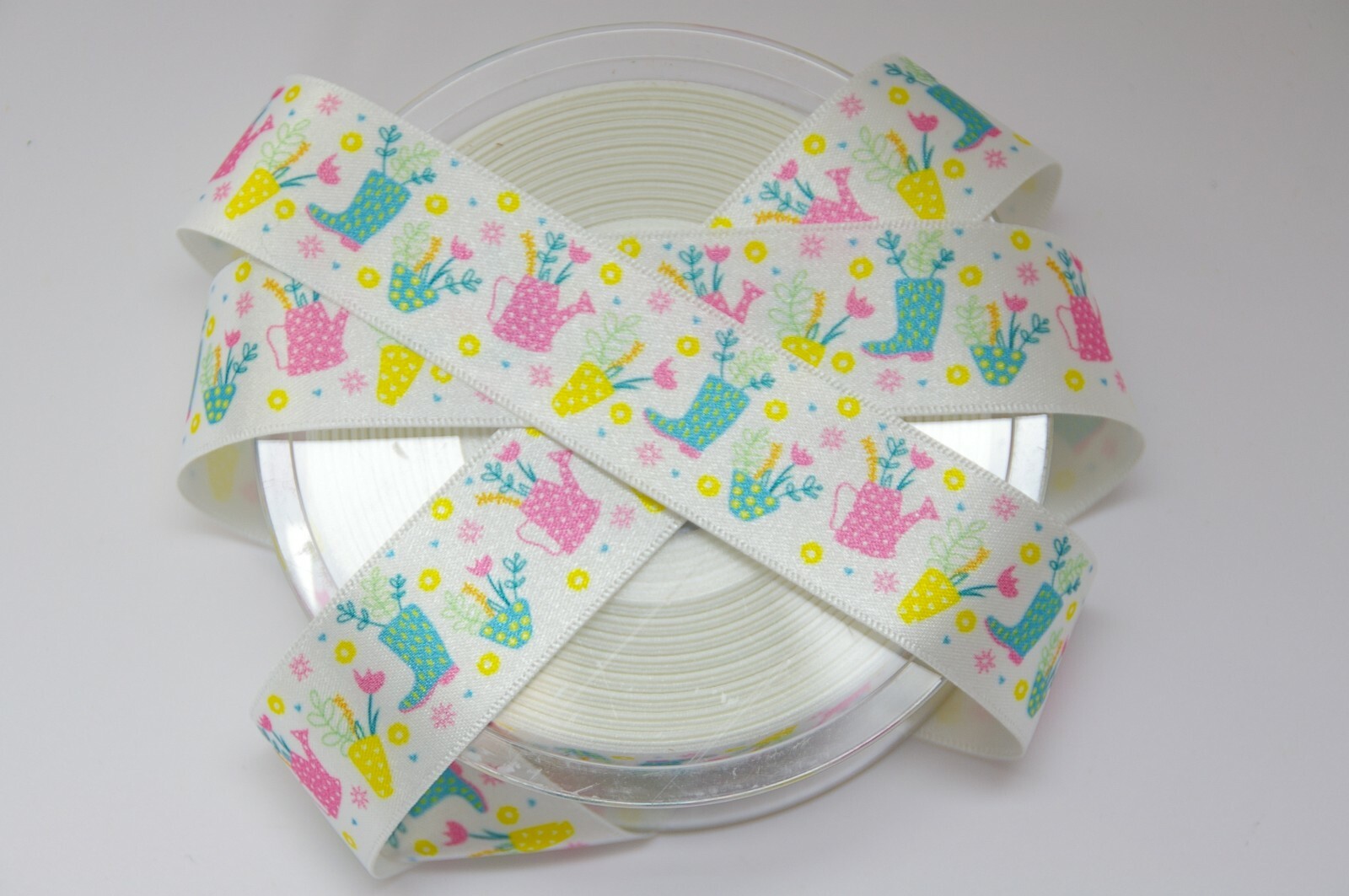 Berisfords Spring Garden Ribbon Satin Floral Ribbon Easter Bonnet 25mm