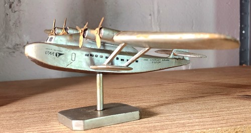 PAN AM DIXIE CLIPPER VOLKSKUNST HOLZ SCHREIBTISCH MODELL - Bild 6 von 12