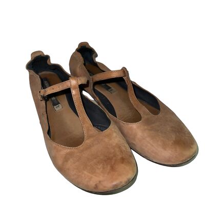 Alberto Fermani Ballet Flat Tan Brown Women's Shoes Size 36
