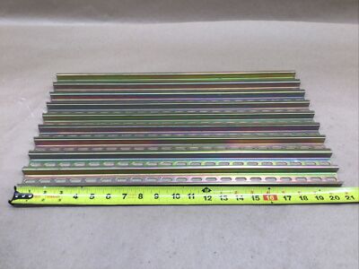 IBOCO OMEGA3/F DIN RAIL SLOTTED ELECTRICAL TRACK Lot Of 9 20.75  #75A7