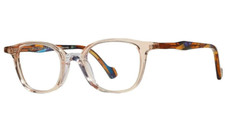 FACE A FACE YAYOI 2 COL 3064 CRYSTAL PEACH/BROWN TEMPLES EYEGLASSES 46-20 FRANCE