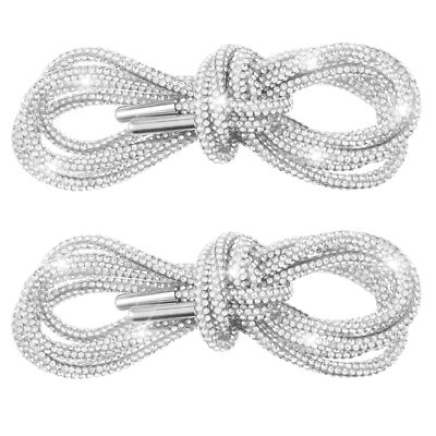 Rhinestone Glitter Shoelaces Bling Drawstring Cords for Sneakers Sweatpants
