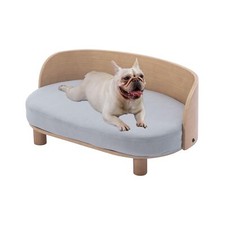 Dog Sofa, Dog Beds with Removable Cushion Pet Sofa with Solid Wood Legs and B...
