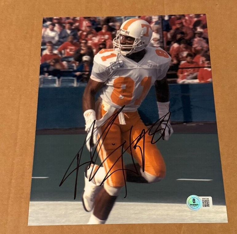 ALVIN HARPER SIGNED TENNESSEE VOLUNTERS 8X10 PHOTO BECKETT COA AUTHENTIC 
