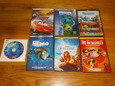 The Lion King / Incredibles / Cars/ Monsters Inc/ Finding Nemo/ Finding Dori DVD