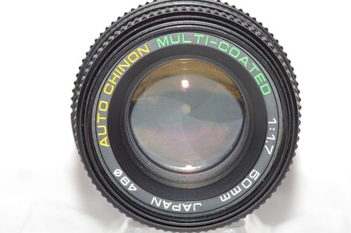 Objectif pour Pentax K 50mm f1,7 CHINON' avec bouchon pare-soleil et housse TBE. - Foto 5 di 24
