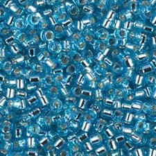 Miyuki Delica Seed Beads Size 11/0 Silver Lined Ocean Blue 7.2g DB1209