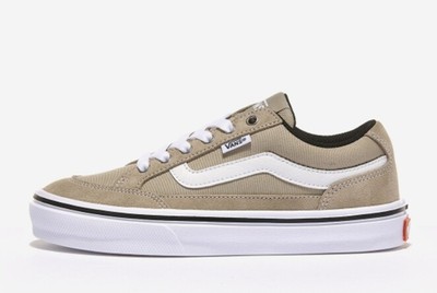 white leather platform vans