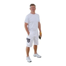 Prodec Advance Painters Shorts Decorators Workwear White Cargo Pants Incl Vat
