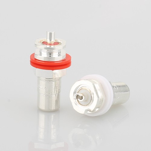 4 Stück Hifi Cinch Buchse Chassis Connector Phono Kupfer Klinke Amp Cinch Stecker - Bild 11 von 25