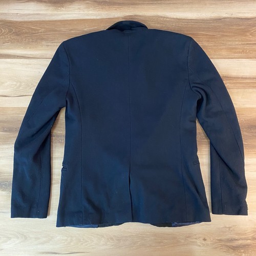 Zara Collection Blazer Mens Medium Double Breasted Blue Black Dinner Jacket - Bild 10 von 12