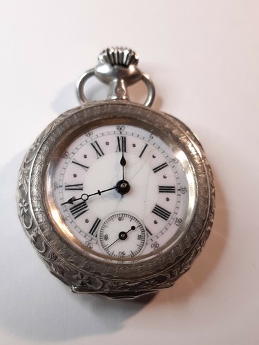 Orologio da tasca antico XIX sec. Remontoir cylindre 10 Rubis funzionate |  eBay