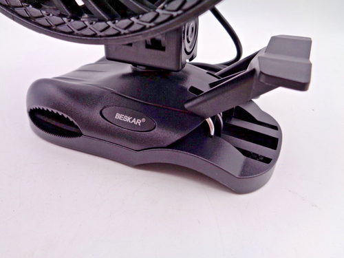 6 Inch Clip On or Desk Top Fan - 3 Speeds with USB power cord - Black - NEW - Picture 6 of 12
