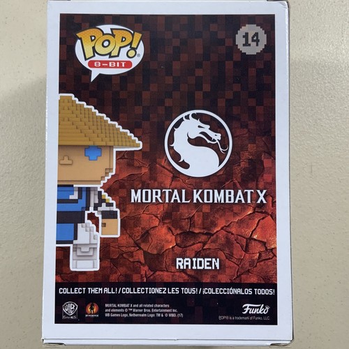 Raiden 8-Bit Funko Pop! Mortal Kombat X #14 Gamestop EXCLUSIVE Vinyl Figure - Picture 3 of 7