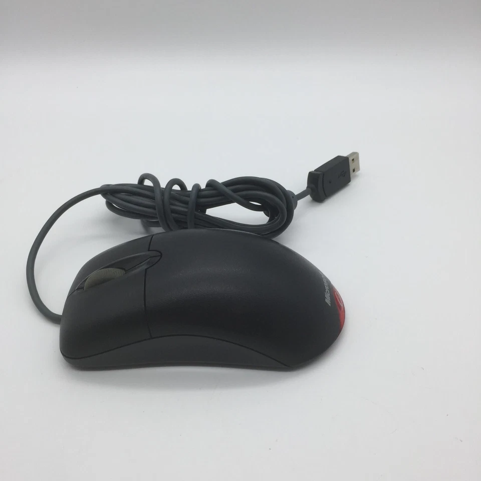 Microsoft Wheel Mouse Optical USB X802382 1.1A Black Tested Free Shipping - Image 4 of 4