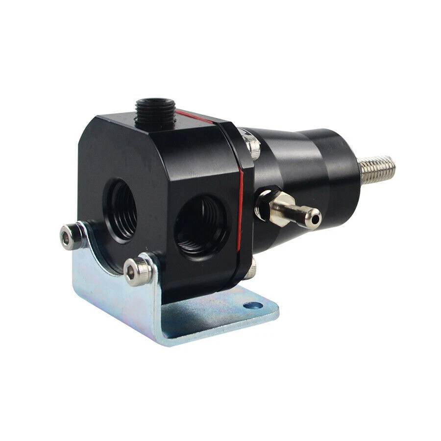-XNUniversal Regulador de Presión de Combustible de Acero Inoxidable + Medidor + Montaje AN6 30-70 PSI Foto 3 de 4