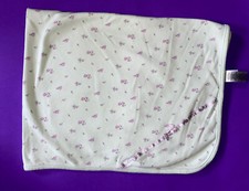 Baby Girl New Little Me Tag Along Green Purple Roses Baby Blanket 34 x24