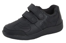 Marvel Avengers Boys School Shoes Kids Black Trainers Shoes Easy Touch Fastening