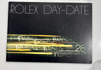 Authentic Rolex President Day-Date Booklet Manual 18038 18039 Year