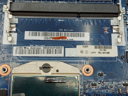 ⭐️⭐️⭐️⭐️⭐ Laptop Lenovo Thinkpad Edge E531 Motherboard 04Y1299 w SROWY CPU - Picture 2 of 4
