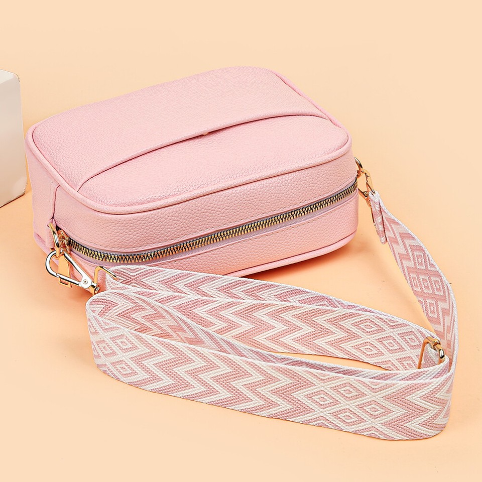 Women Commute Bag PU Leather Underarm Bags Simple Adjustable Strap