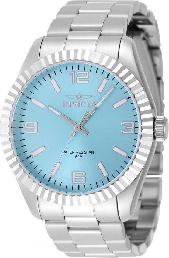 Invicta Mens Blue Dial Quartz Watch 48904 Stainless Steel