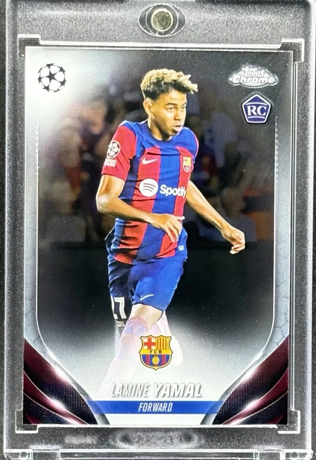 Lamine Yamal RARE ROOKIE RC  TOPPS CHROME INVESTMENT CARD SSP ROY MINT view 3