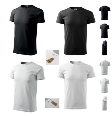 3er Pack Basic Recycled T-Shirt 70% Baumwolle 30% recycelte Baumwolle XS bis 5XL