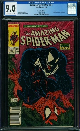 Amazing Spider-man #316 (1989) - CGC 9.0 - Newsstand Edition - VENOM COVER
