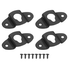 4Pcs Wall-Mounted Speaker Hanging Brackets with Screws, 1.89 x 1.02In