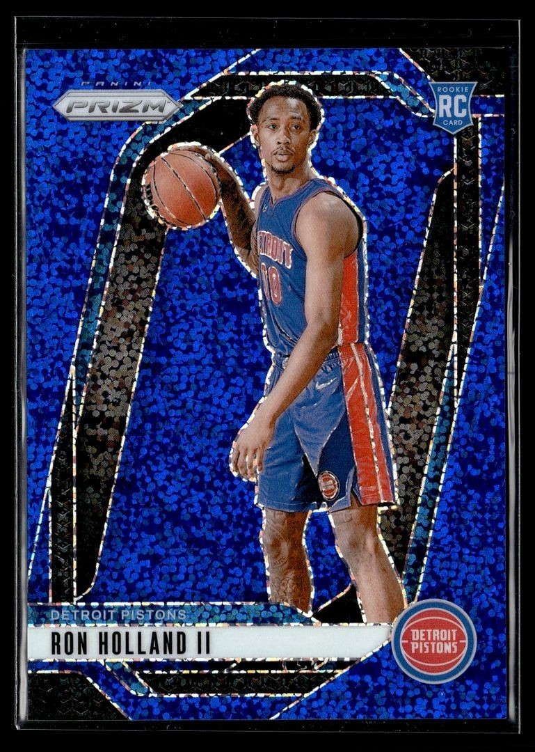 2024-25 PRIZM BLUE SPARKLE /144 ROOKIE 269 Ron Holland II Detroit Pistons