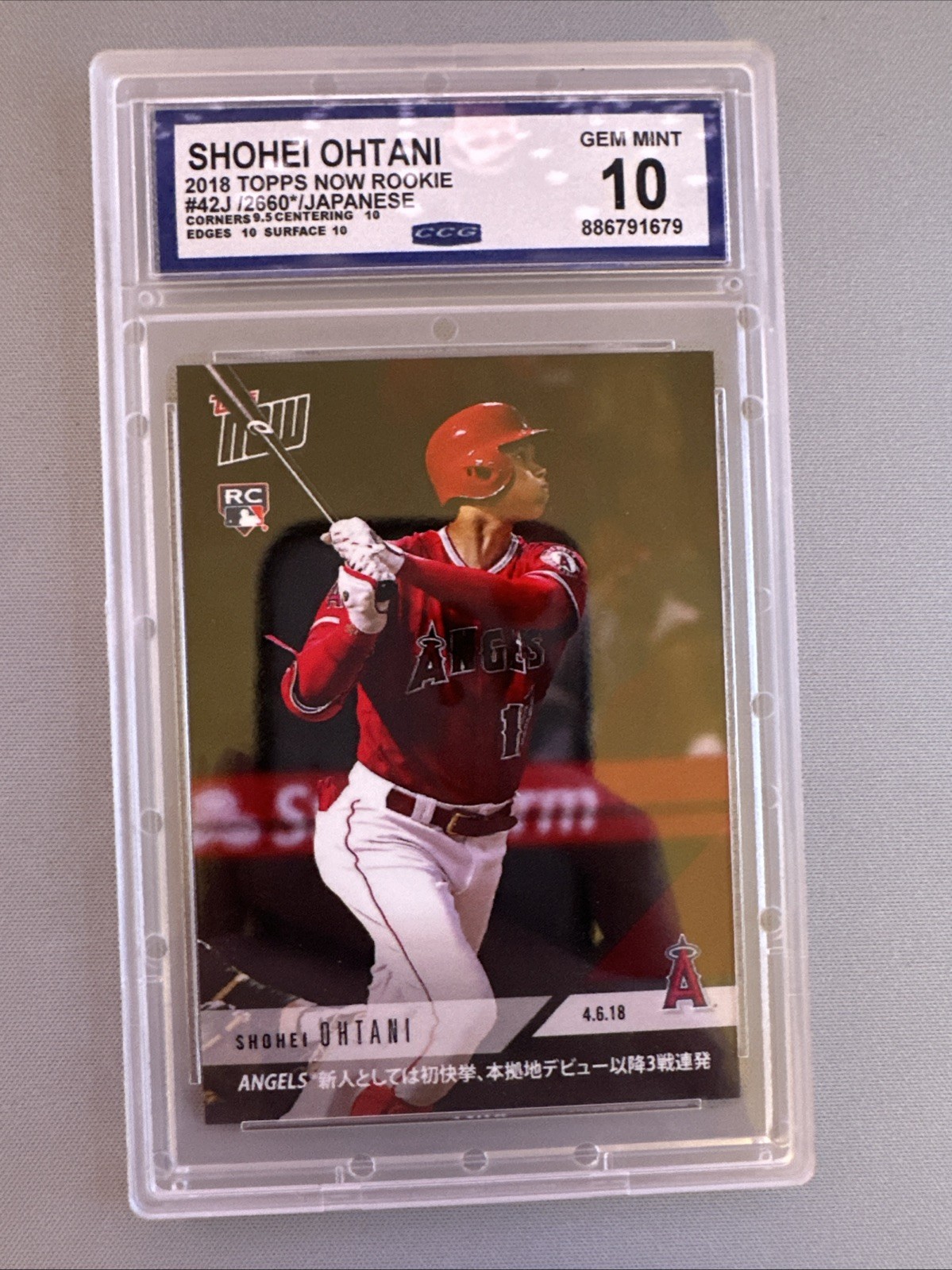 大谷翔平】2019 Topps Now 467枚限定 1st Japanese-Born Player with 5 
