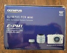 Olympus PEN Mini E-PM1 12.3 MP Digital Camera Zuiko 14-42mm Lens Case BUNDLE