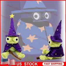 Halloween Moonlight Manor Wizard Frog Plush Toy Frog Stuffed Animal Figure 