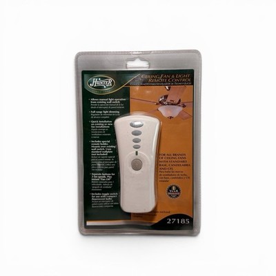 Hunter Universal 27185 Ceiling Fan & Light Remote Control White New Sealed 
