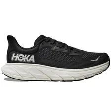 Men's Hoka Arahi 7, Black/White, 9 D Medium US