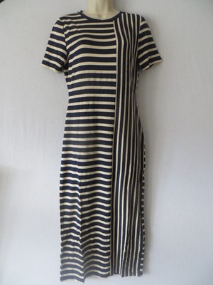 OASIS LANGES GESTREIFTES KLEID GR M NEU MIT ETIKETT 34£