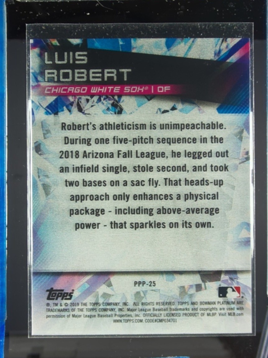 2019 Bowman Platinum Luis Robert #PPP-25 Sox Prismatic Prodigies
