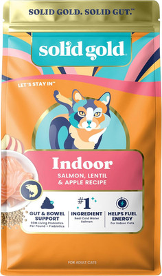 Solid Gold Indoor Dry Cat Food - Grain Free & Gluten Free - Chicken Cat Food Dry