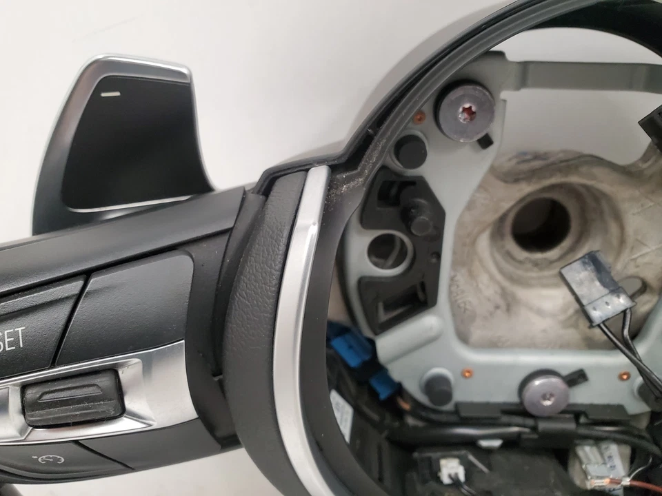 ✅ Volante deportivo M de cuero negro OEM BMW F22 F30 F32 F36 con palancas de cambio * Foto 2 de 4