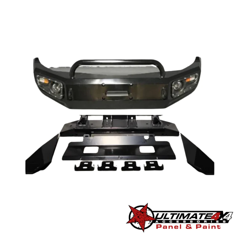 Mitsubishi Triton 2006–2014 U Loop Bull Bar & Skid Plate Front Guard Set - image 2 of 4