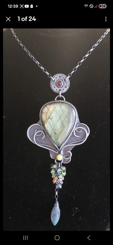 Rare: OOAK- Unsigned Prototype Neclace-Sasha Line- Lori Bonns:Sterling Silver