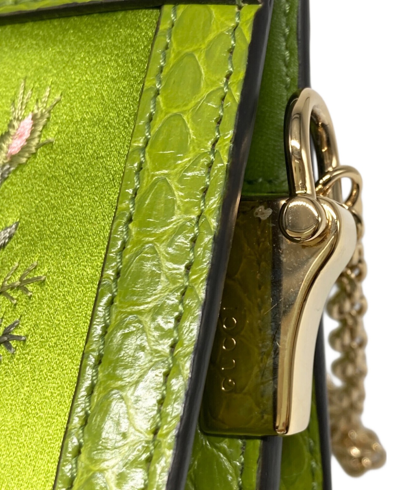 Gucci Off The Flora Chain Shoulder Bag Green   602676 SN2573 thumbnail 24