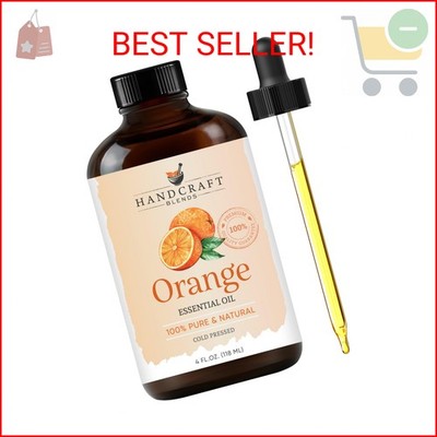 Handcraft Blends Orange Essential Oil   Huge 4 Fl Oz   100% Pure and Natural   P